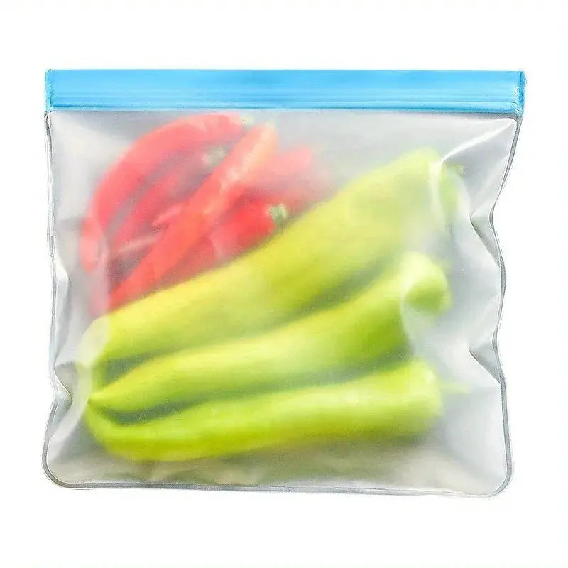 Reusable EVA Food Storage Bags | Thickened Sealable Pouches | Fridge Freezer