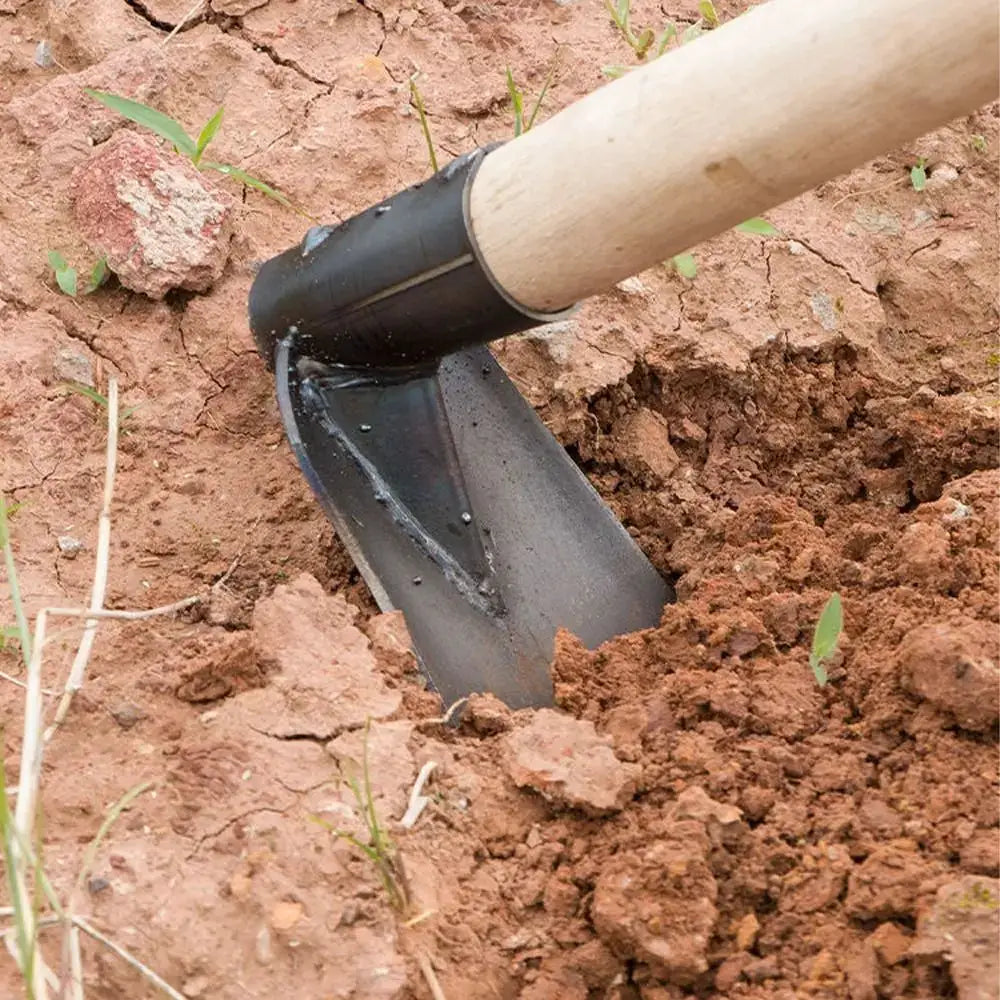 Durable Garden Hoe Household Outdoor Farming Tools Forging Weeding Hoe for Digging Soil Planting Vegetables Flowers from PriceLows™