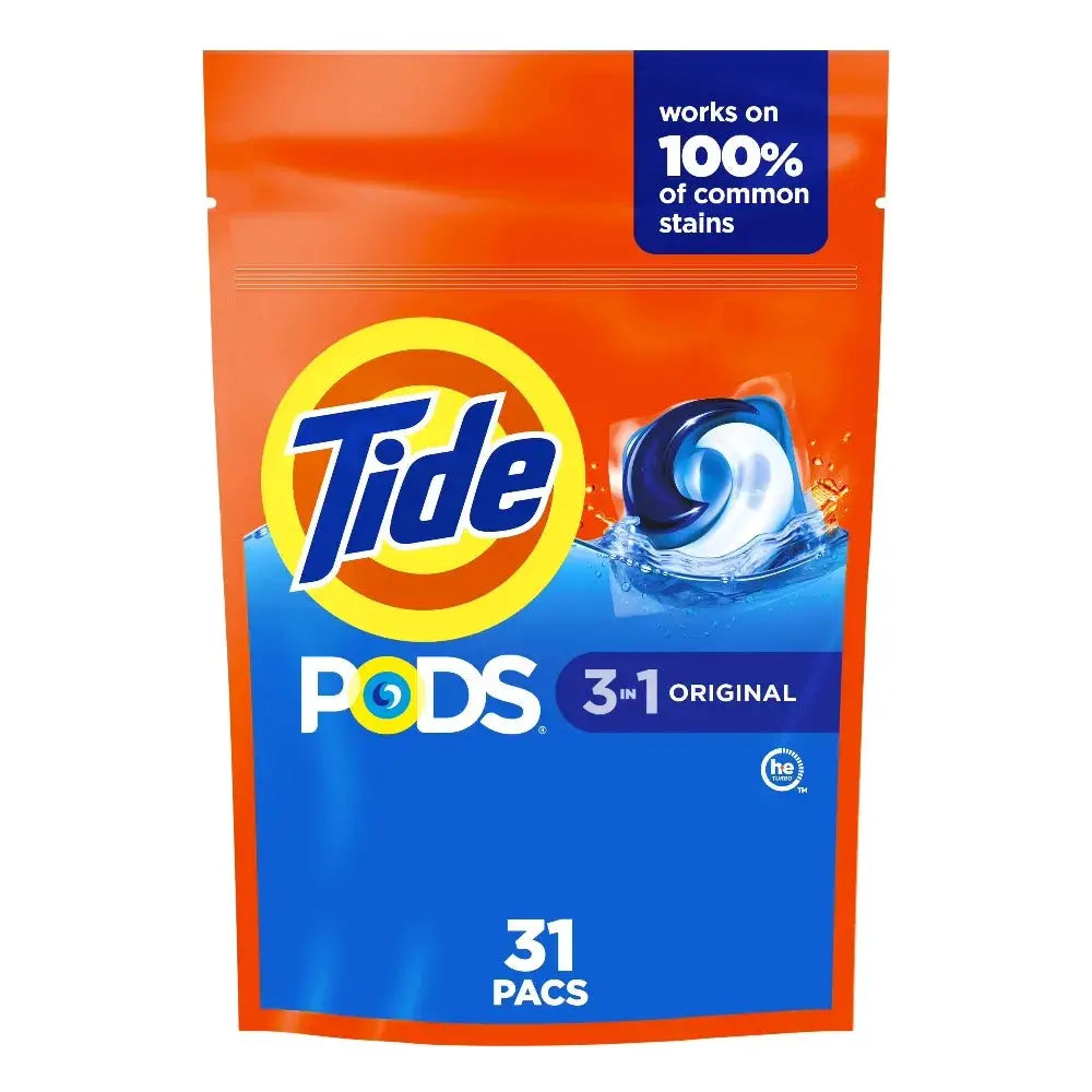 Laundry Detergent Pods | Original Scent | Quick Dissolve Formula | 31 Count
