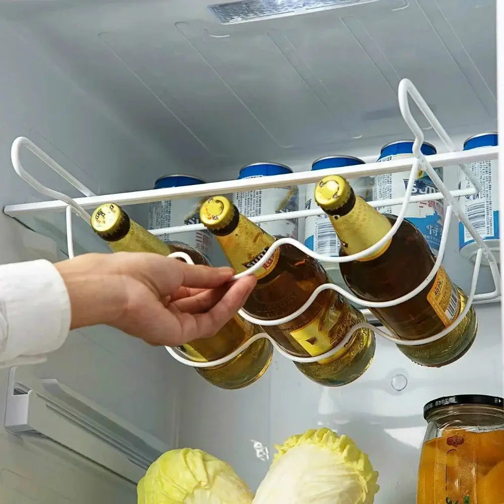 Kitchen Supplies Refrigerator Organizer Rack Inside Shelf Beer Wine Bottle Holder Rack Kitchen Storage Shelves Accessories Tools from PriceLows™