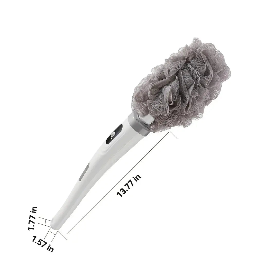 Electric Body Brush | Long Handle Waterproof | 3 Heads 2 Speeds | One Size