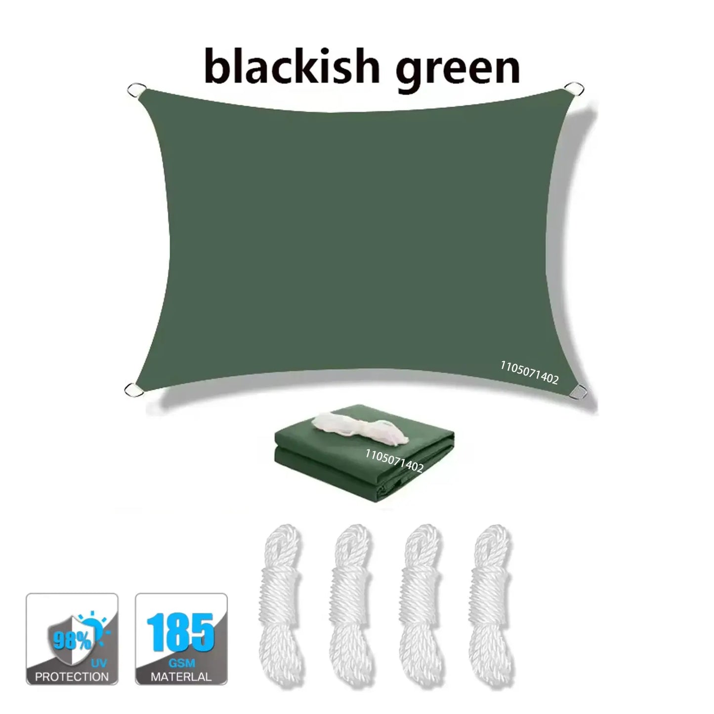 Waterproof Sun Shade Sail | Uv Block | D-Rings | Rectangular