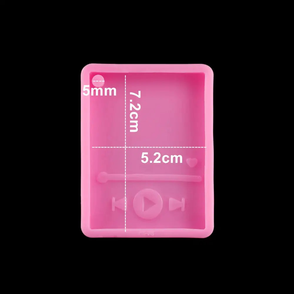 Silicone Music Player Mold | 54g Weight | Love Keychain Jewelry Making