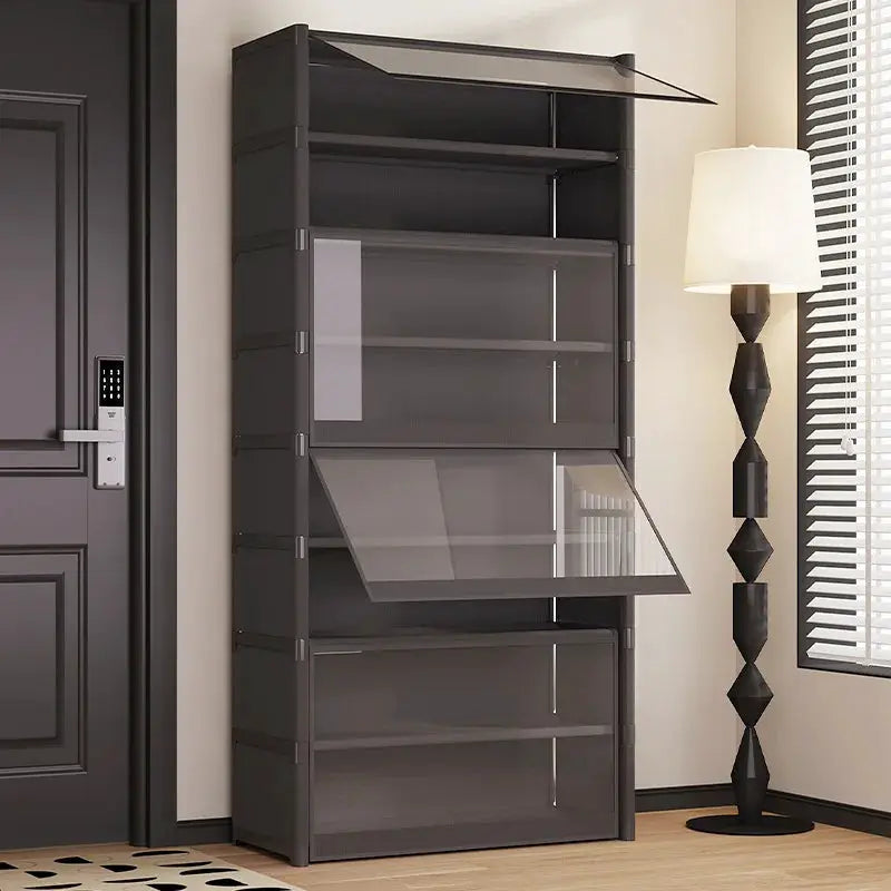 Dust-Proof and Transparent Large-Sized High-Shoe Rack, Shoe Cabinet, Suitable for 5-9 Levels of Storage, Can Accommodate 12-24 Pairs of Shoes Sports Shoe Rack Organizer, Shoe Cabinet, Closed Shelf, Shoe Rack Support Piece, Su from PriceLows™