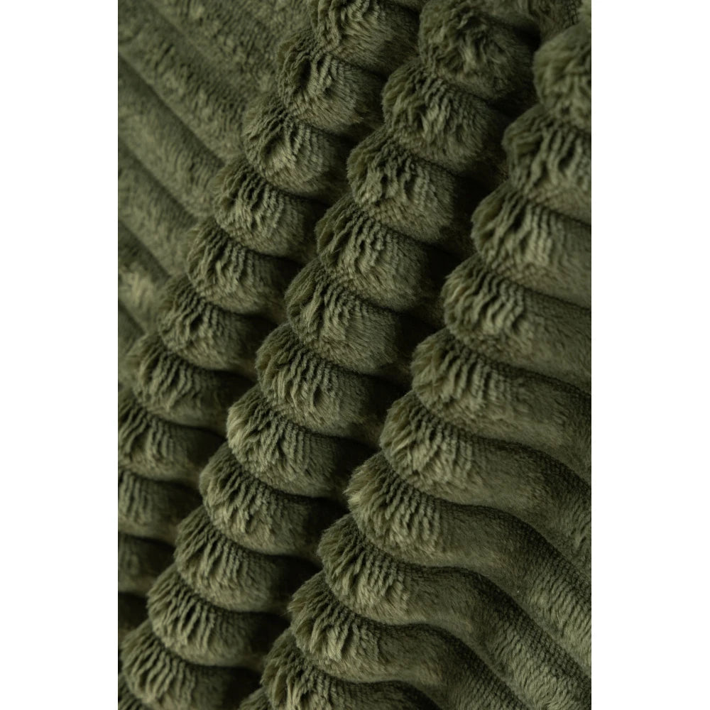 Sofa | Corduroy Upholstery | Includes 2 Lumbar Pillows | Green