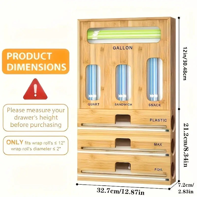 Sealer Bag Organizer | 7 to 9 Inch Size | Fits Gallon to Snack Bags