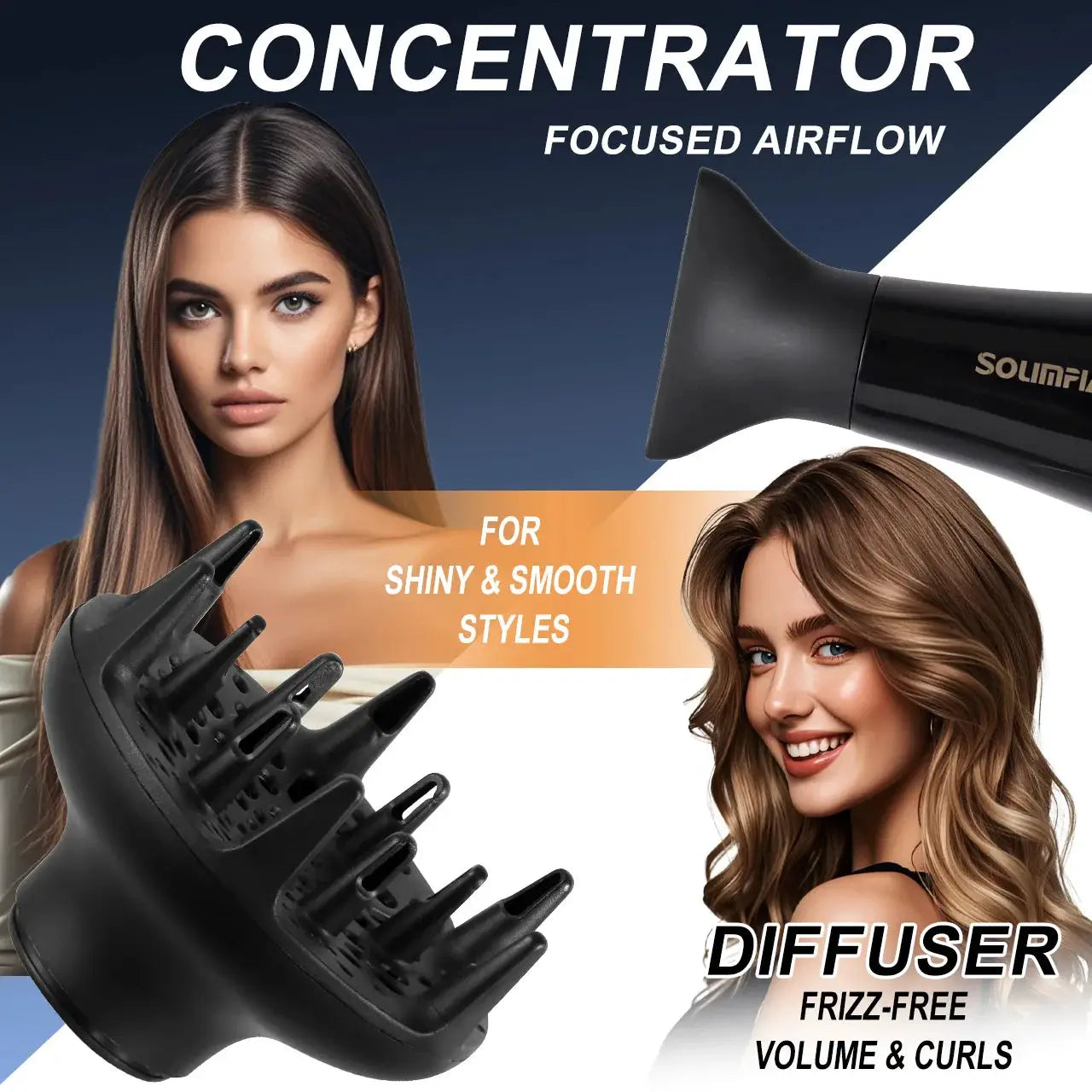 Wall Mounted Hair Dryer | 2000W Professional | Ceramic Anion Technology