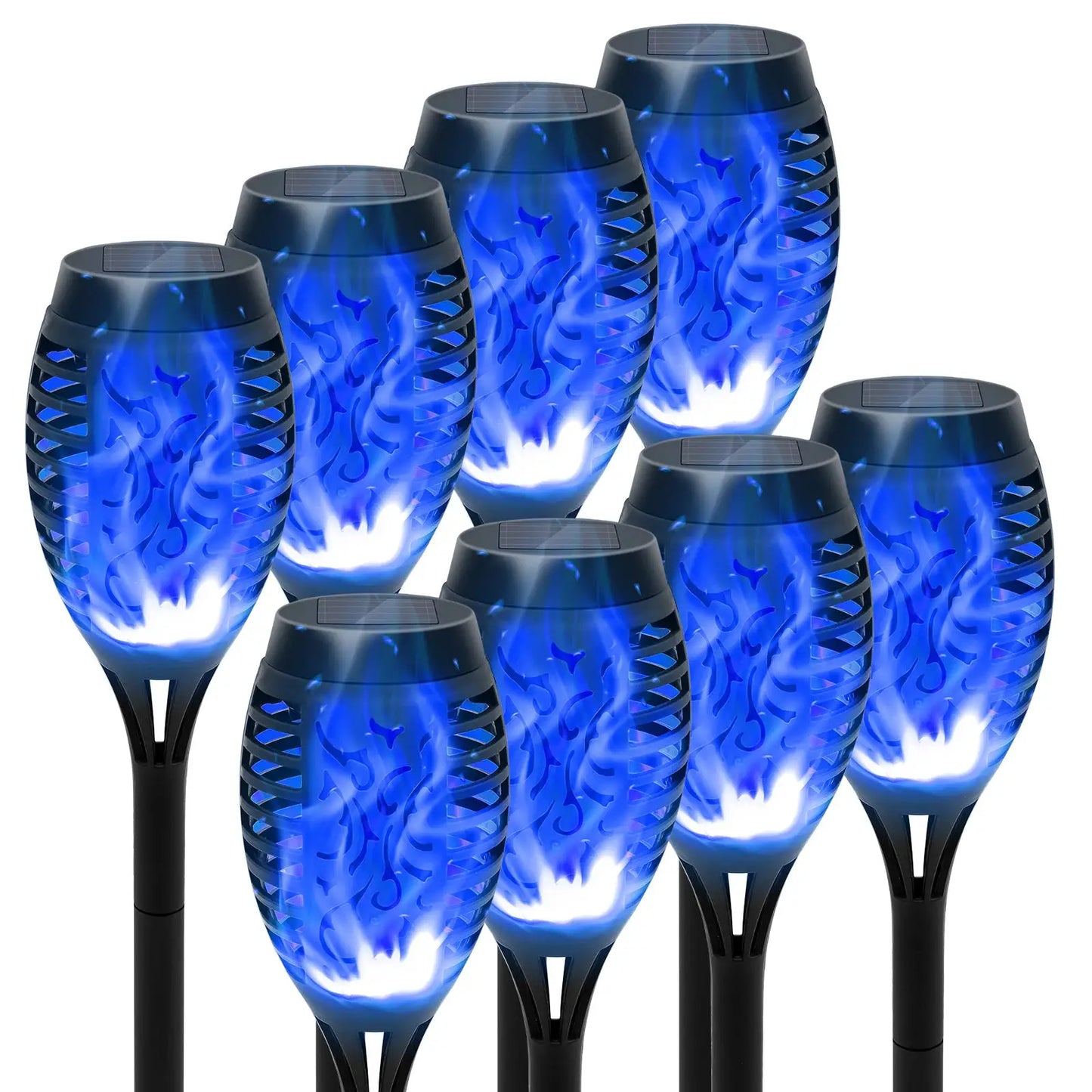 4/6/8/12Pcs Solar Flame Torch Light LED Flickering Outdoor Decoration Powered For Lawn Path Yard Patio Floor Night Lamp from PriceLows™
