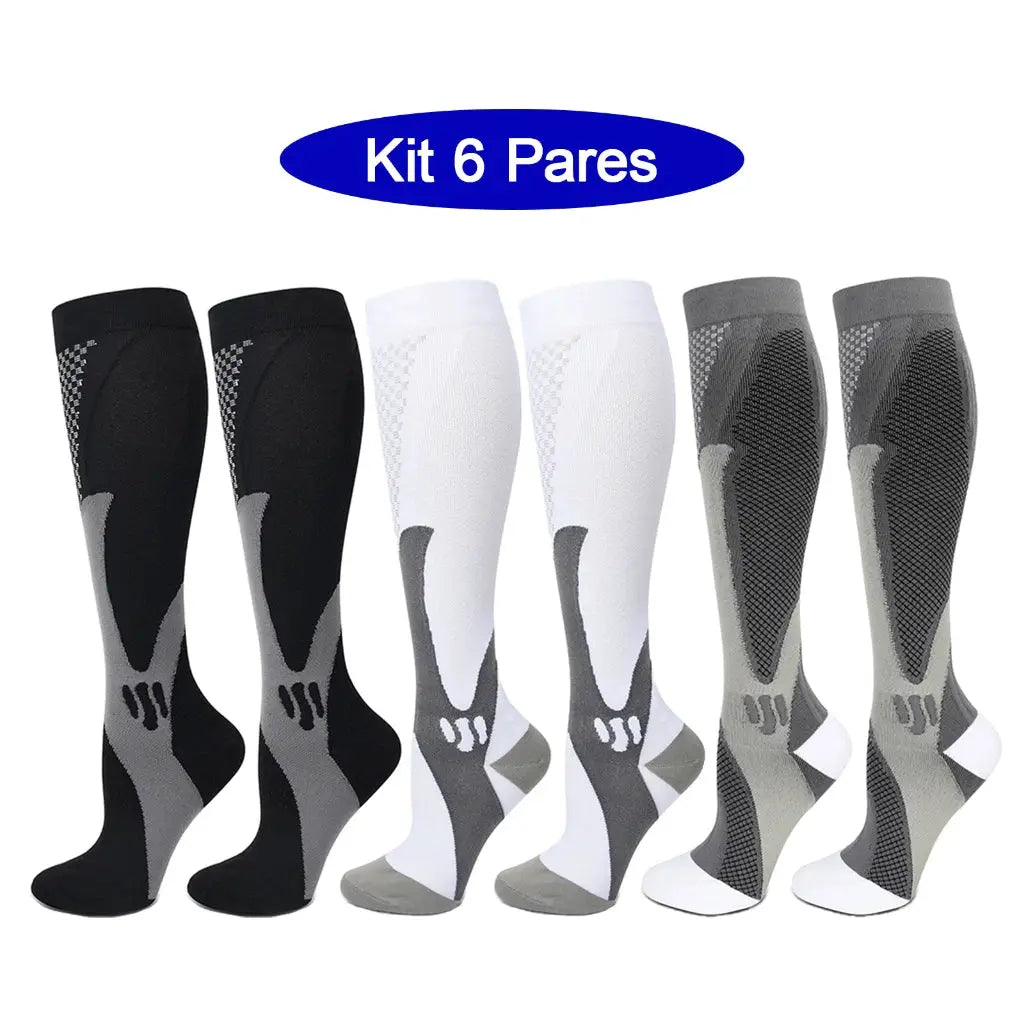 Compression Socks | 20-30mmHg | 6 Pairs | EU 35-45