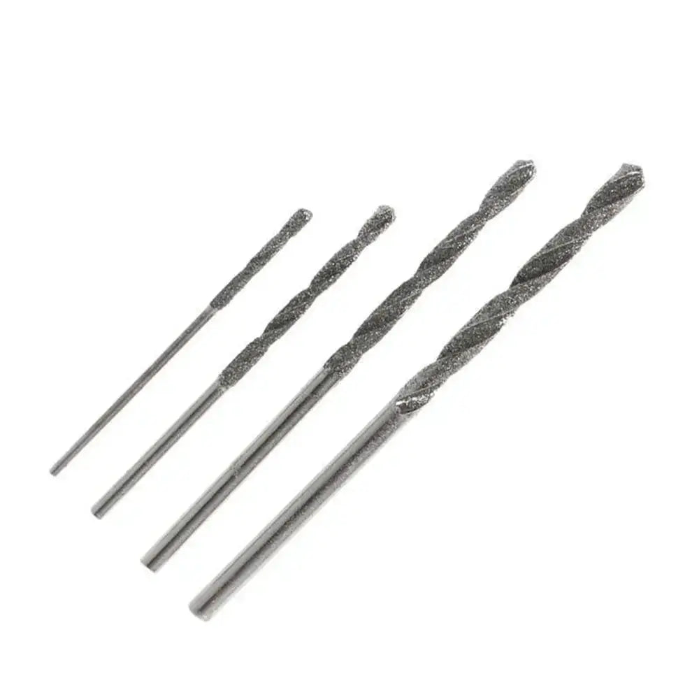 10Pcs Diamond Coated HSS Tipped Solid Bits Drill Twist Drills Bit Hole Saw / 0.8mm 1mm 1.2mm 1.5mm 1.8mm 2mm 2.5mm 3mm 3.5mm 4mm from PriceLows™