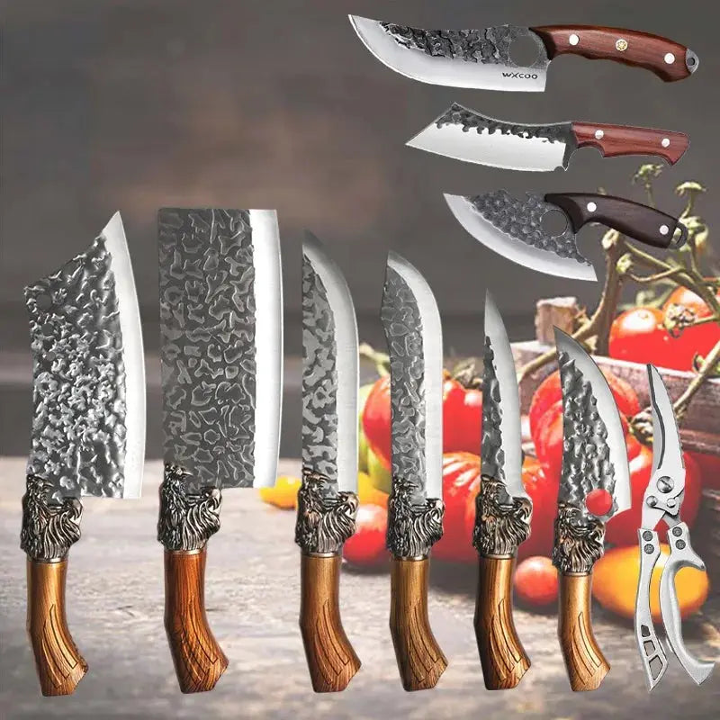 1-10PCS Stainless Steel Boning Knife Professional Kitchen Chef Butcher Utility Meat Cleaver Cooking Knife Household Tools from PriceLows™