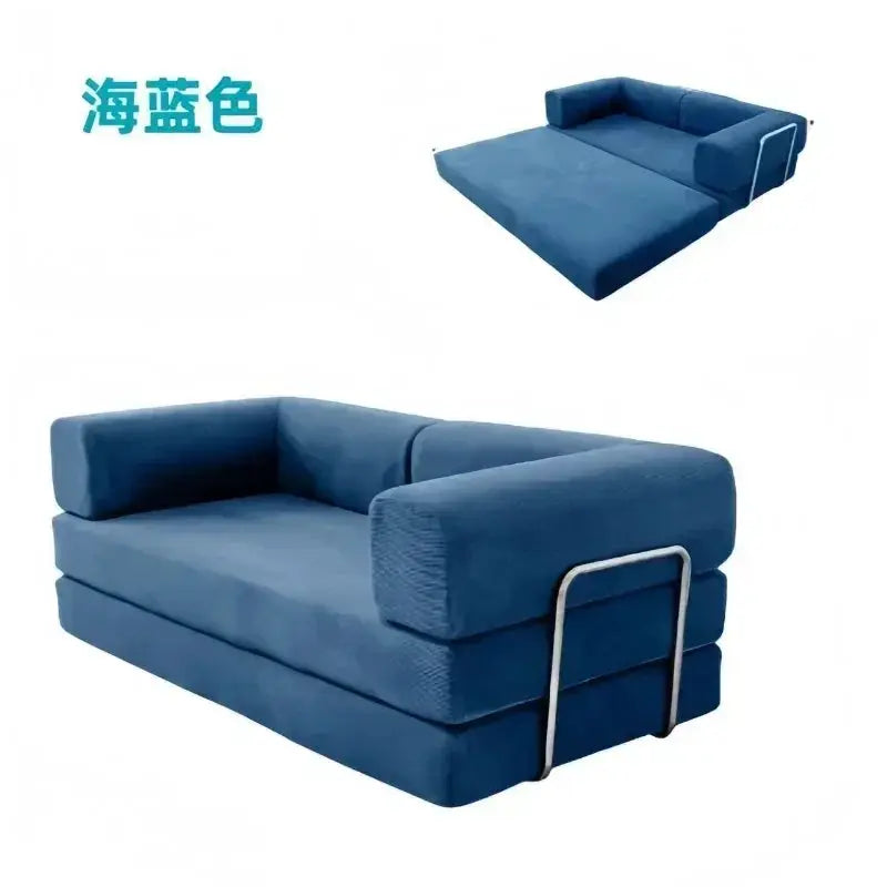 Sofa Bed | Corduroy Fabric | Foldable | L Shaped, Customizable from PriceLows™