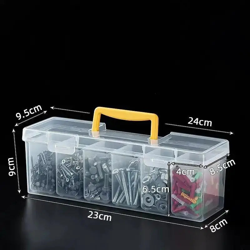 SUSU Handheld Toolbox Portable Large Capacity Thickened Plastic Hardware Tool Storage Box With Handle Tool Organizer Box from PriceLows™
