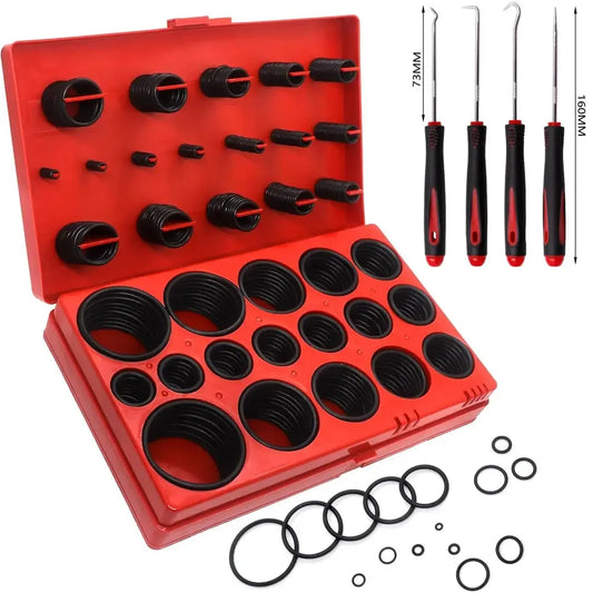 419PCS Set Universal O-Ring Assortment 32 Size Nitrile Rubber Ring Seal O Ring Gasket for Plumbing Automotive and Faucet Repair from PriceLows™