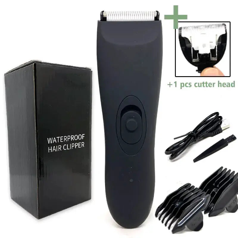 Men Electric Body Groomer | Wet Dry Use | Rechargeable | Sensitive Areas