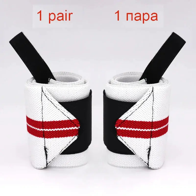 2 Pcs Wrist Wraps | Heavy Duty Support | Polyester Knit | Gym Fitness Crossfit