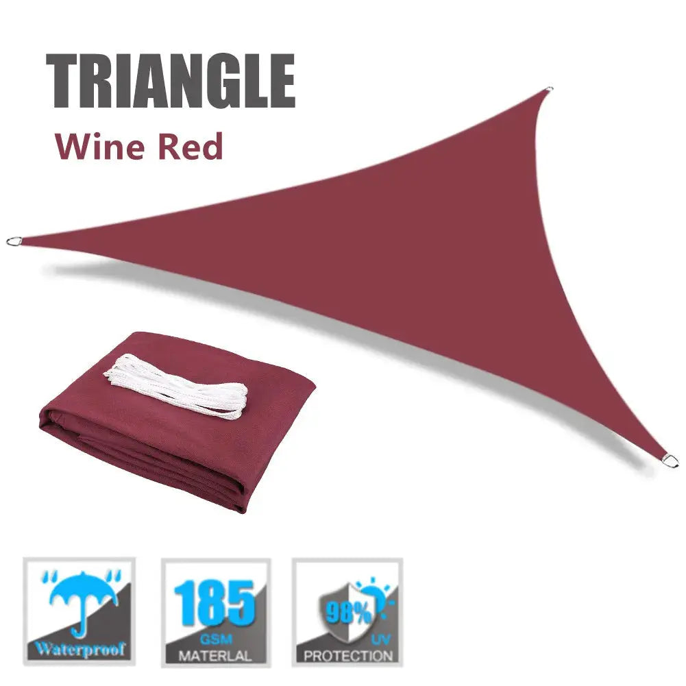 Triangle Shade Sail | Waterproof Oxford | UV Block | 3 Angles