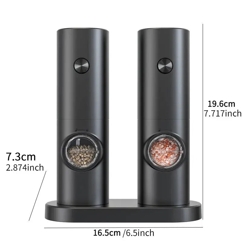 Electric Pepper Grinder Set | Adjustable Coarseness | Stainless Steel | 1pc 2pcs