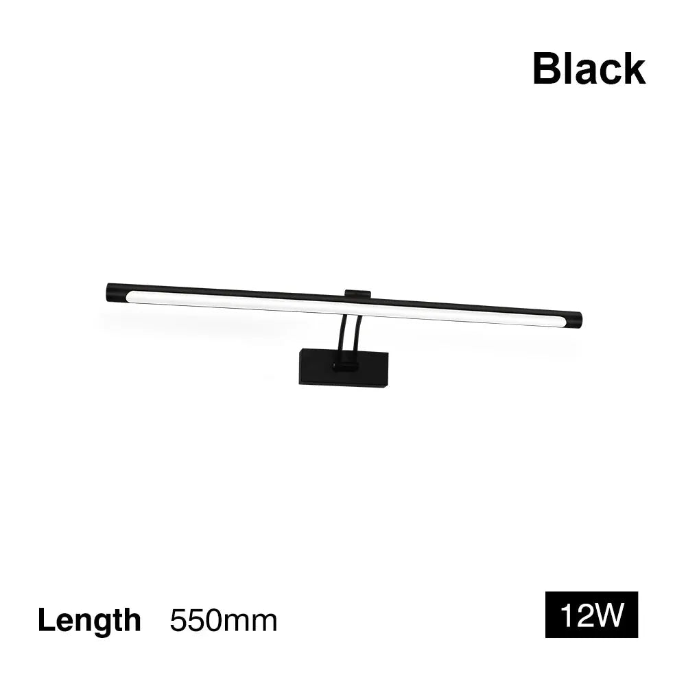 Modern Interior Wall Lamp 80 100cm Led Apply wall light Black Silver Bathroom Lighting Wall Mounted Picture Light Wall Sconce from PriceLows™