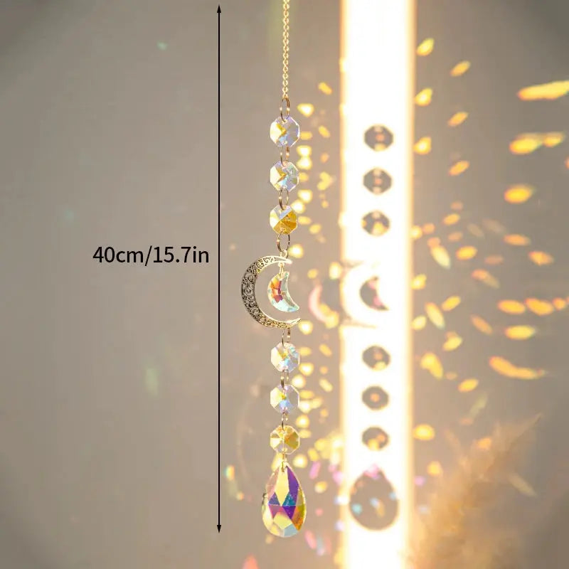 Sun Catcher Crystal Suncatcher Wind Chimes Sunflower Prism Ball Pendant Home Decoration Outdoor Decor and Accessories from PriceLows™