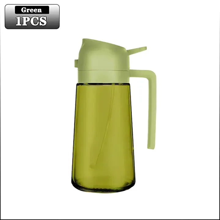 Oil Sprayer | Dark Glass Bottle For Olive Oil | 2 In 1 Function | One Size
