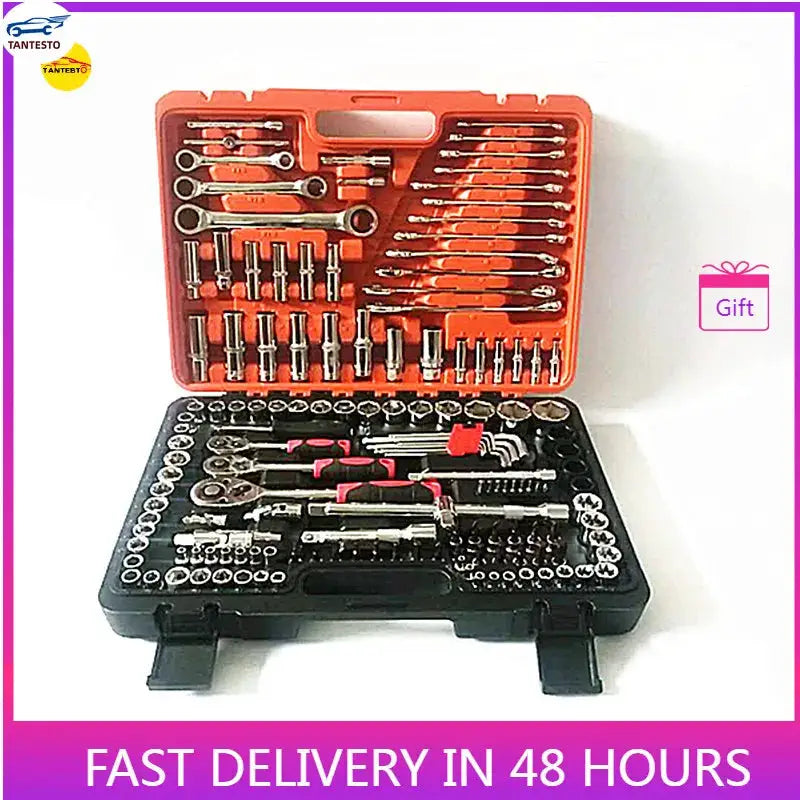 150PCS Socket Combination Wrench Machine Auto Repair Tool Set from PriceLows™