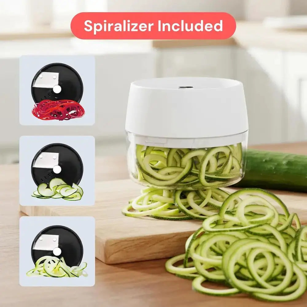 Vegetable Chopper Mandoline Slicer | Stainless Steel | Dicer Spiralizer | 10 In