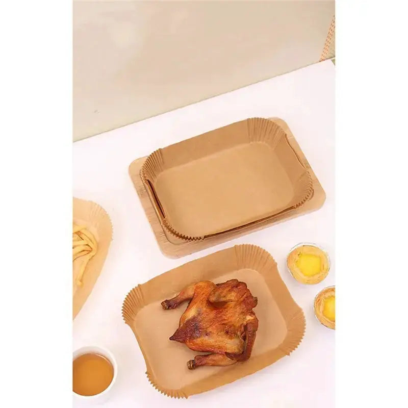 Air Fryer Paper Liners | Rectangular Bakeware | Ninja Compatible | 26 x 17.5 cm