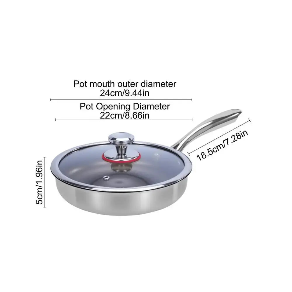 Titanium Pan With Lid | 3L Capacity | Induction Compatible | 20cm Diameter