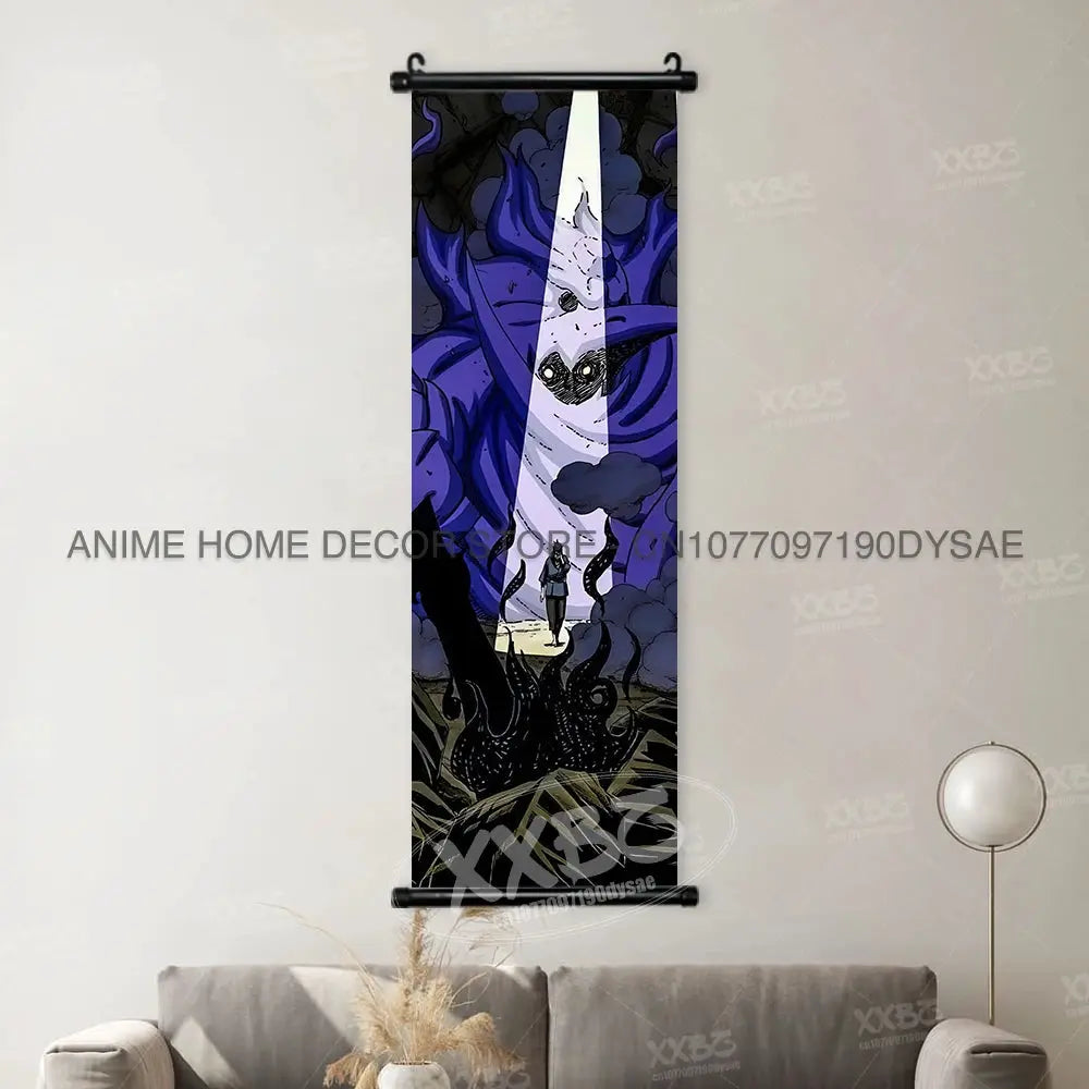 Uzumaki Naruto Posters Sasuke Home Decor Uchiha Madara Hanging Painting Might Guy Scrolls Picture Gaara Wall Art Killer B Mural from PriceLows™
