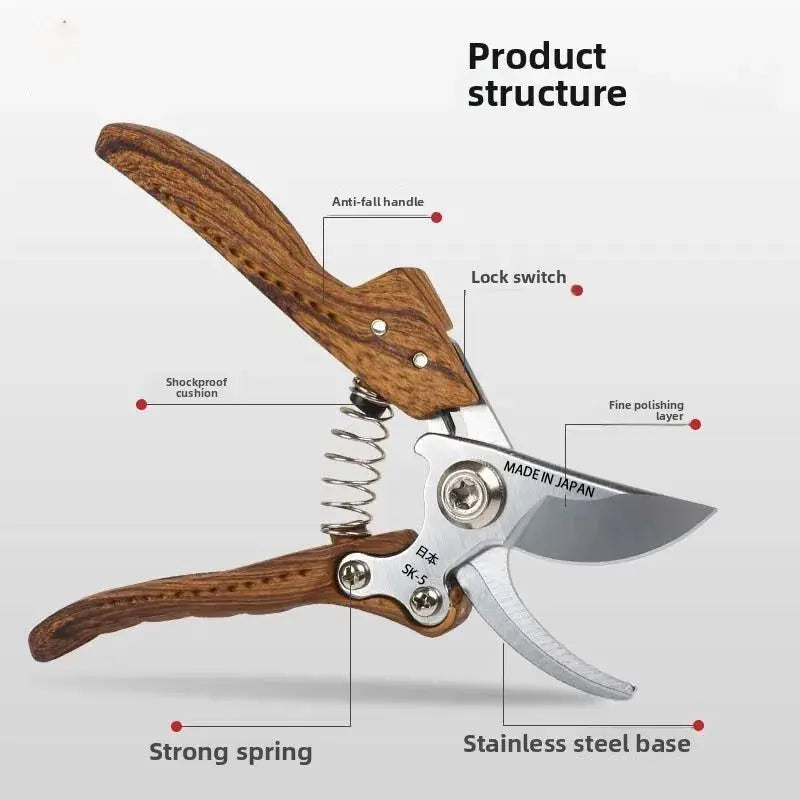 Imported From Japan, SK5 Steel Garden Large Special Pruning Shears, Strong Fruit Tree Shears, Thick Branch Flower Shears from PriceLows™