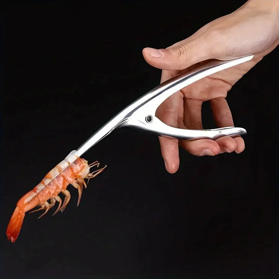 Stainless Steel Shrimp Deveined Device - Ergonomic Fishbone Design，Easy Shell Removal，Kitchen Seafood Preparation Gadget from PriceLows™