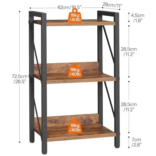 Computer Desk With Hutch And 3-Tier Bookshelf For Home Office Small Space from PriceLows™