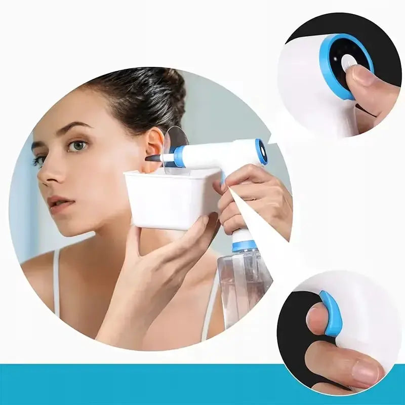 Electric Ear Cleaner with 4 Pressure Mode Electric Ear Cleaning Kit with 500ml Capacity Water TankWater Powerd Earwax Removal from PriceLows™