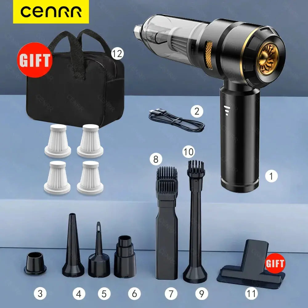 Car Vacuum Cleaner | Wireless Handheld | Battery Powered | Compact Size