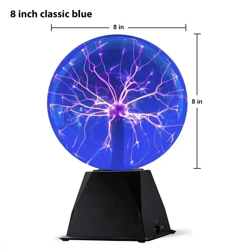 3/8 Inch Sound Control Magic Plasma Ball Lamp LED Night Light Atmosphere Touch Glass Plasma Light Christmas Party Decor Lighting from PriceLows™