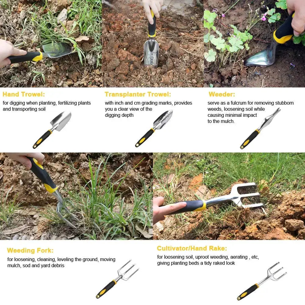 Garden Tool Hand Trowel,Rake,Cultivator,Weeder Tools With Ergonomic Handle,Garden Lawn Farmland Transplant Gardening Bonsai Tool from PriceLows™