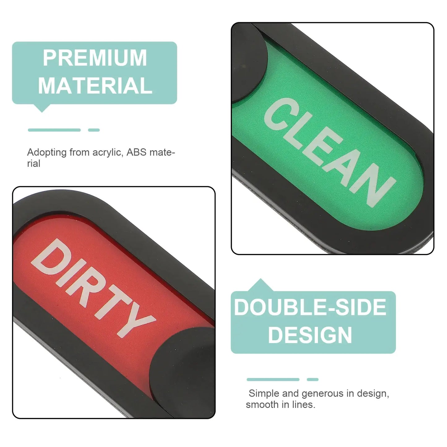 Dishwasher Indicator Magnet | Oval | Non Scratching