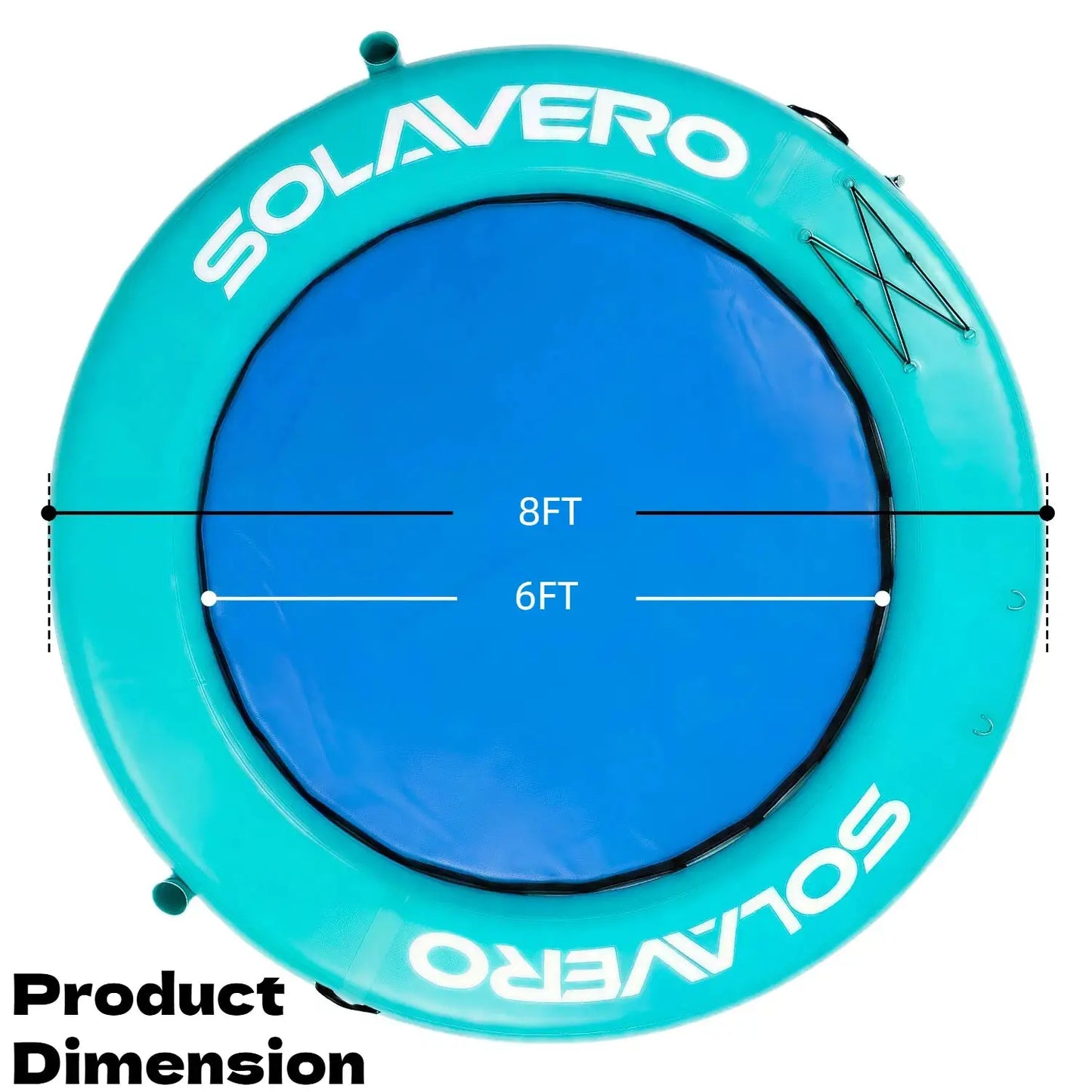 Inflatable Floating Dock | 3-4 Person | Foldable Design | Pool, Lake