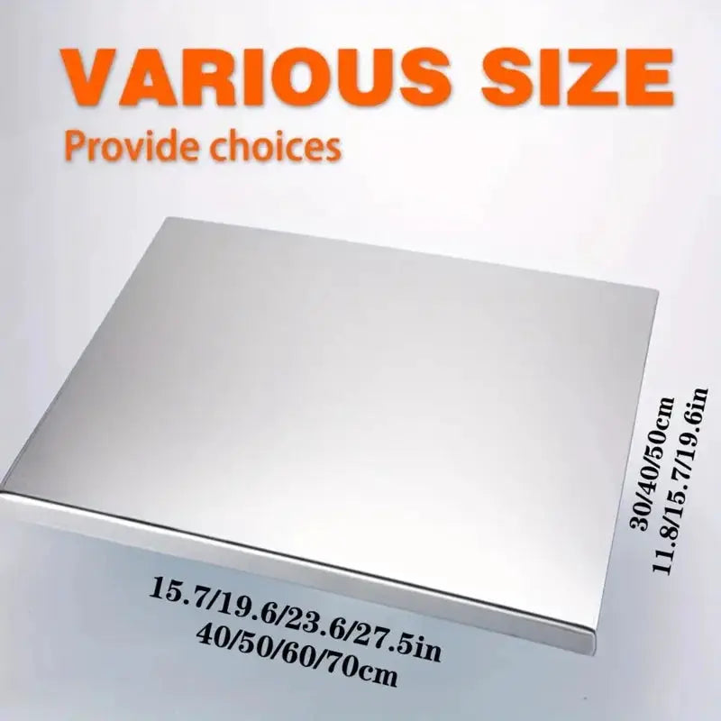 Folding Stainless Steel Cutting Board | Heavy Duty | Rust Free | Kitchen BBQ