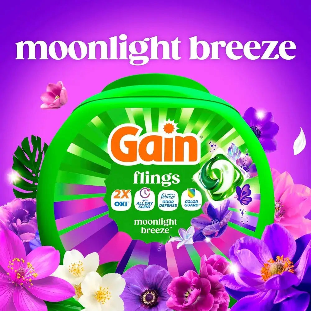 Laundry Detergent Pods | 4-In-1 Formula | Moonlight Breeze Scent | 42 Count