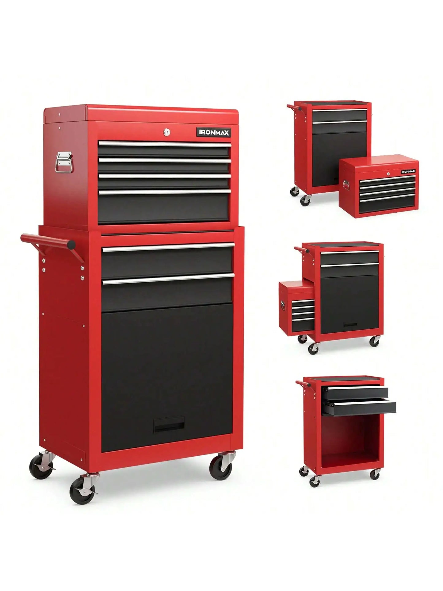 6-Drawer Rolling Tool Chest Lockable Tool Box And Storage Cabinet Garage Workshop from PriceLows™