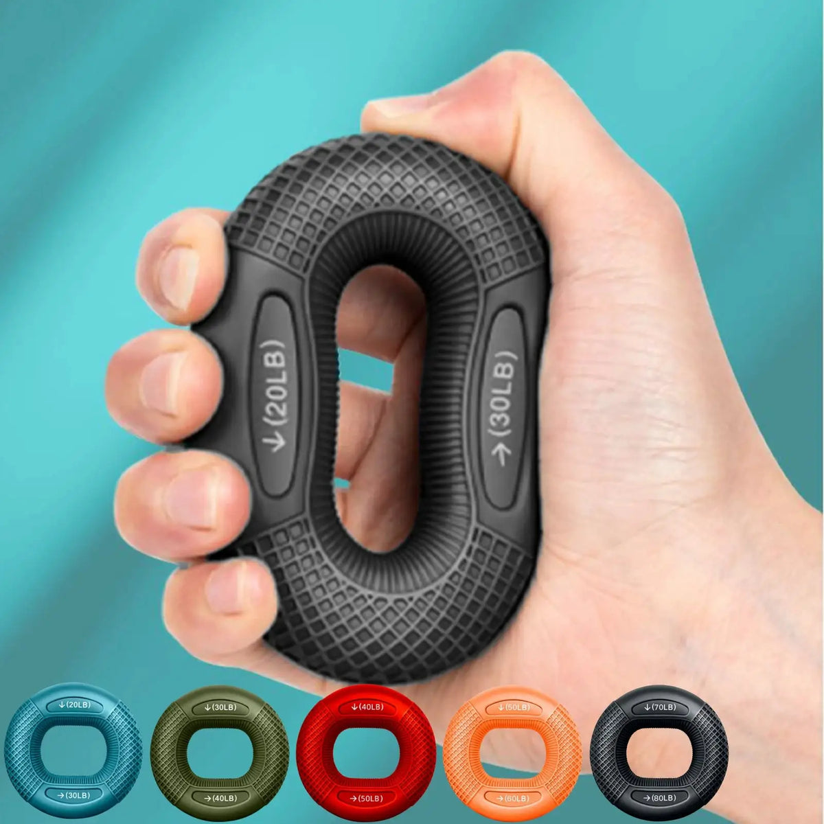 Silicone Finger Gripper Ring | Hand Muscle Strengthener | Wrist Exerciser