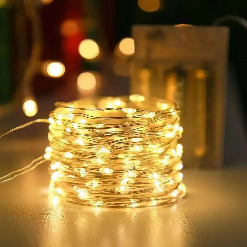 Fairy Lights Battery Operated Wedding Centerpiece Table Decorations Party Christmas Silver Wire String Lights Battery Powered from PriceLows™