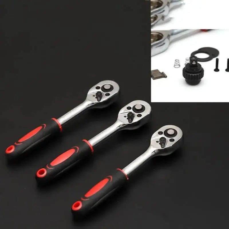 1 Set of 46-Piece Car Repair Tool Set, Ratchet Wrench Tool Box, Car Maintenance Socket Repair Kit, Hardware Kit, Multifunctional Car Repair Tool Kit from PriceLows™