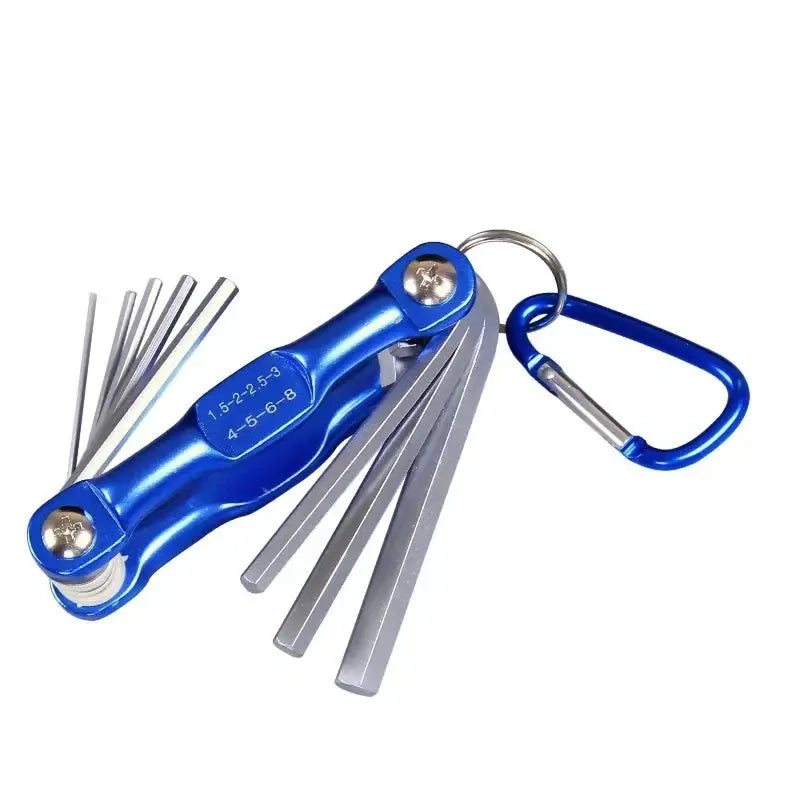 Folding hexagonal wrench, plum blossom screwdriver, multifunctional internal combination maintenance tool set from PriceLows™