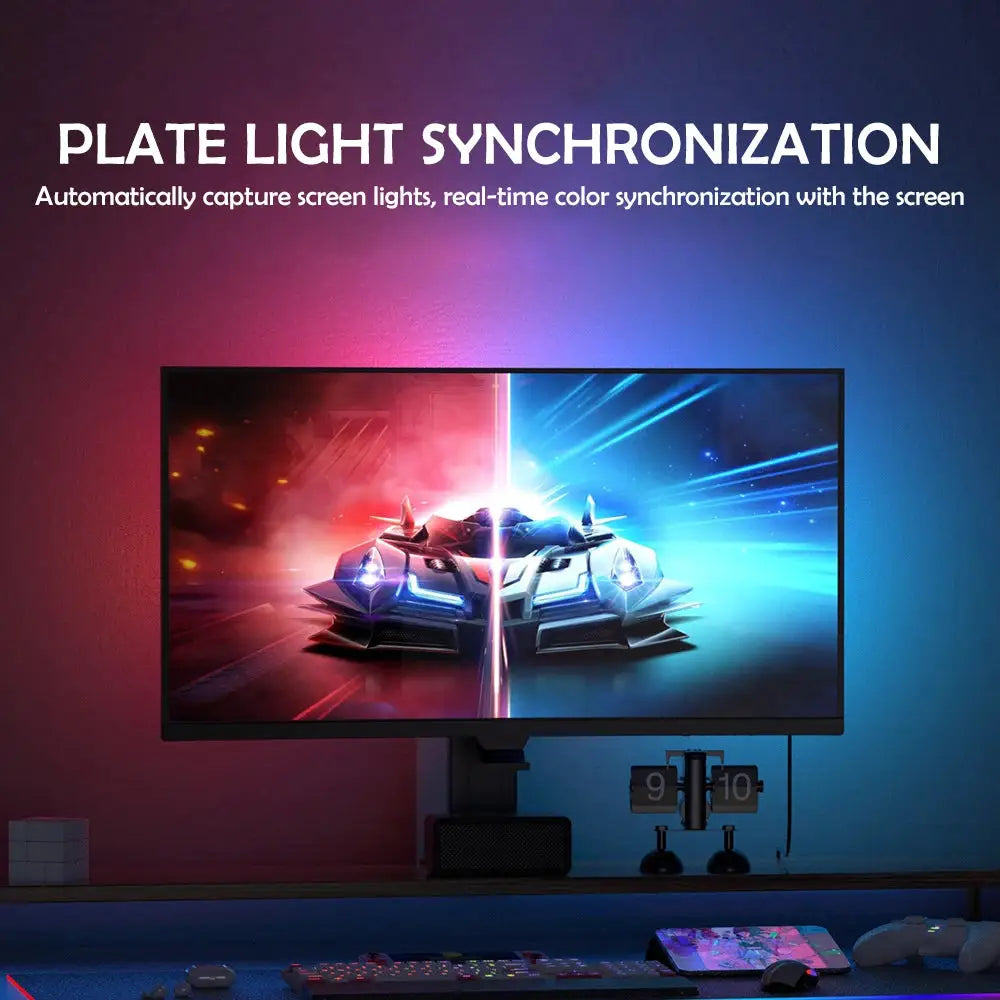 RGB Gaming Lights Strip Monitor Backlight LED Display Sync PC Atmosphere Screen APP Music Synchronization Decor Game Room Party from PriceLows™