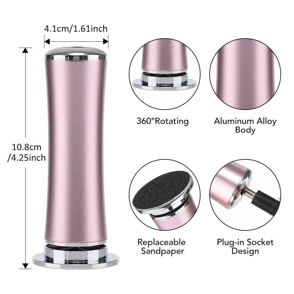 Electric Foot Callus Remover Machine Professional Pedicure Tool For Dead Skin And Heels Cuticle Removal 60 Replacement Sandpaper from PriceLows™