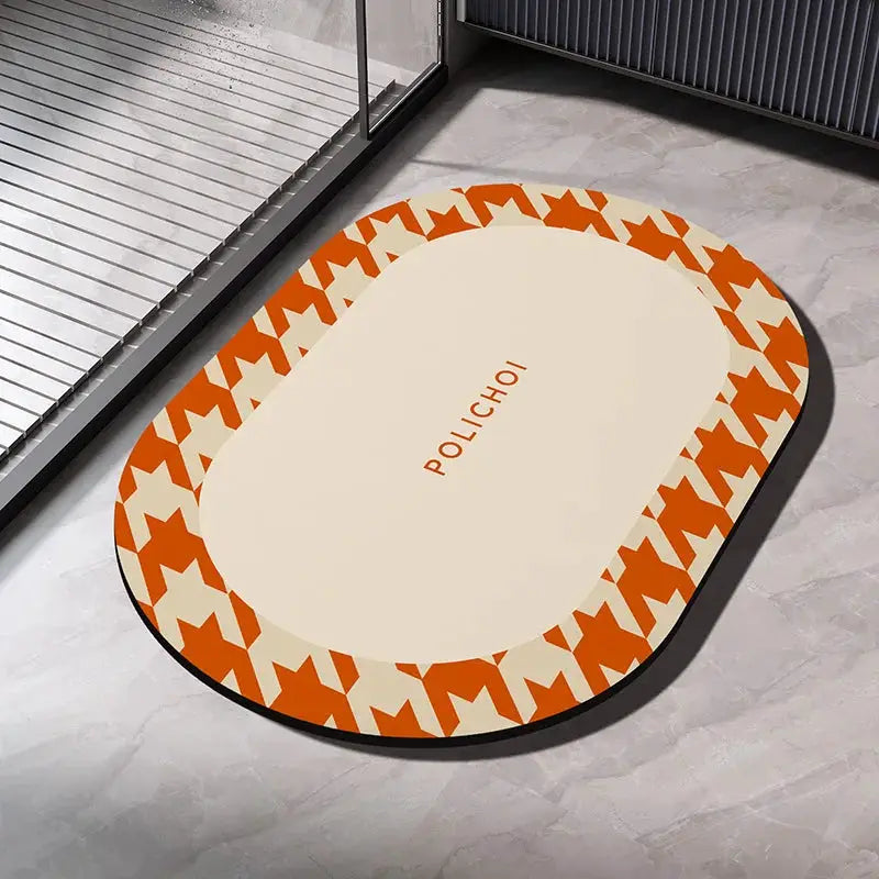 Diatomite Bath Mats Bathroom Absorbent Anti Slip Floor Mat Foot Carpet Quick Dry Shower Toilet Rug Doormat Washable from PriceLows™