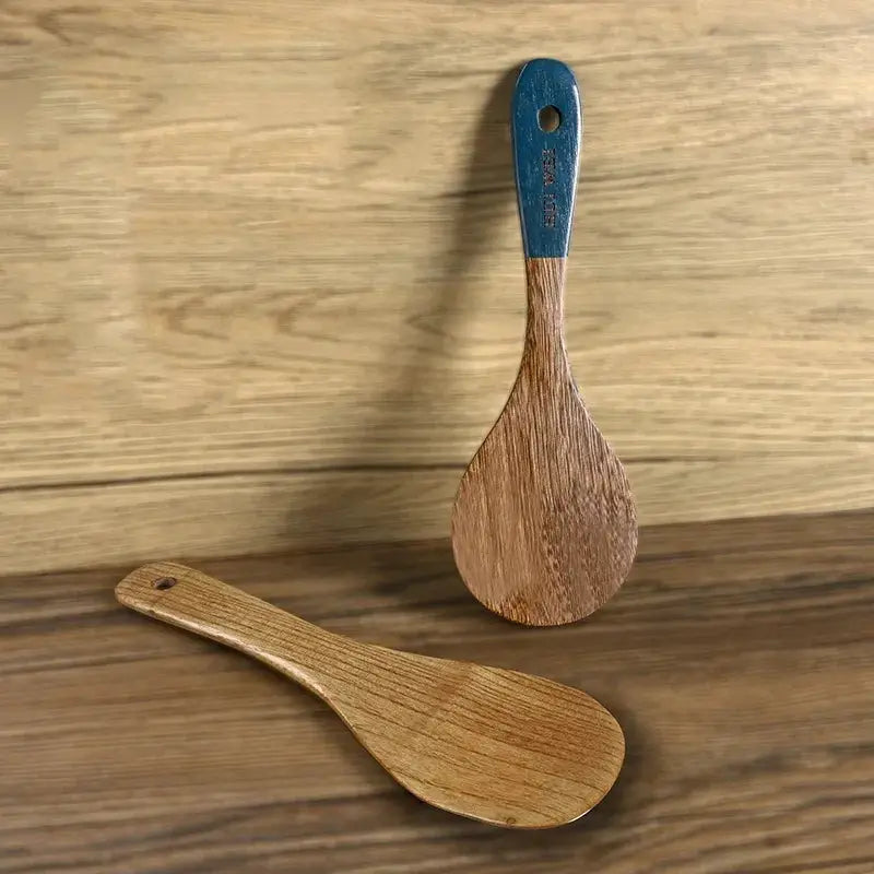 A set of wooden kitchen utensils such as spatula, cooking special, household non-stick pan, heat-resistant and durable cookware from PriceLows™